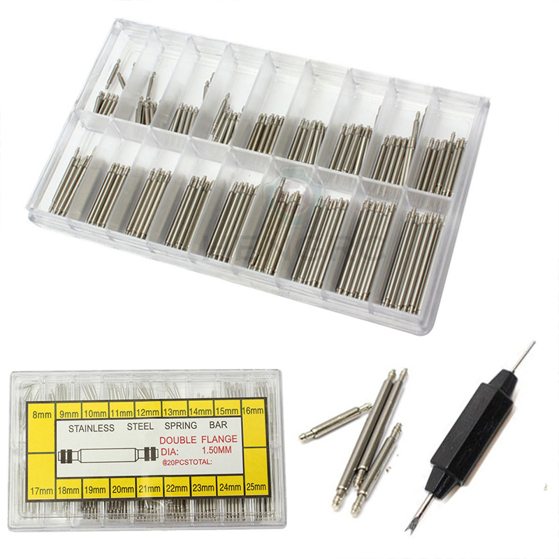 Spring Bar Tool Set - 270 sztuk/zestaw akcesoria do zegarków pasek
