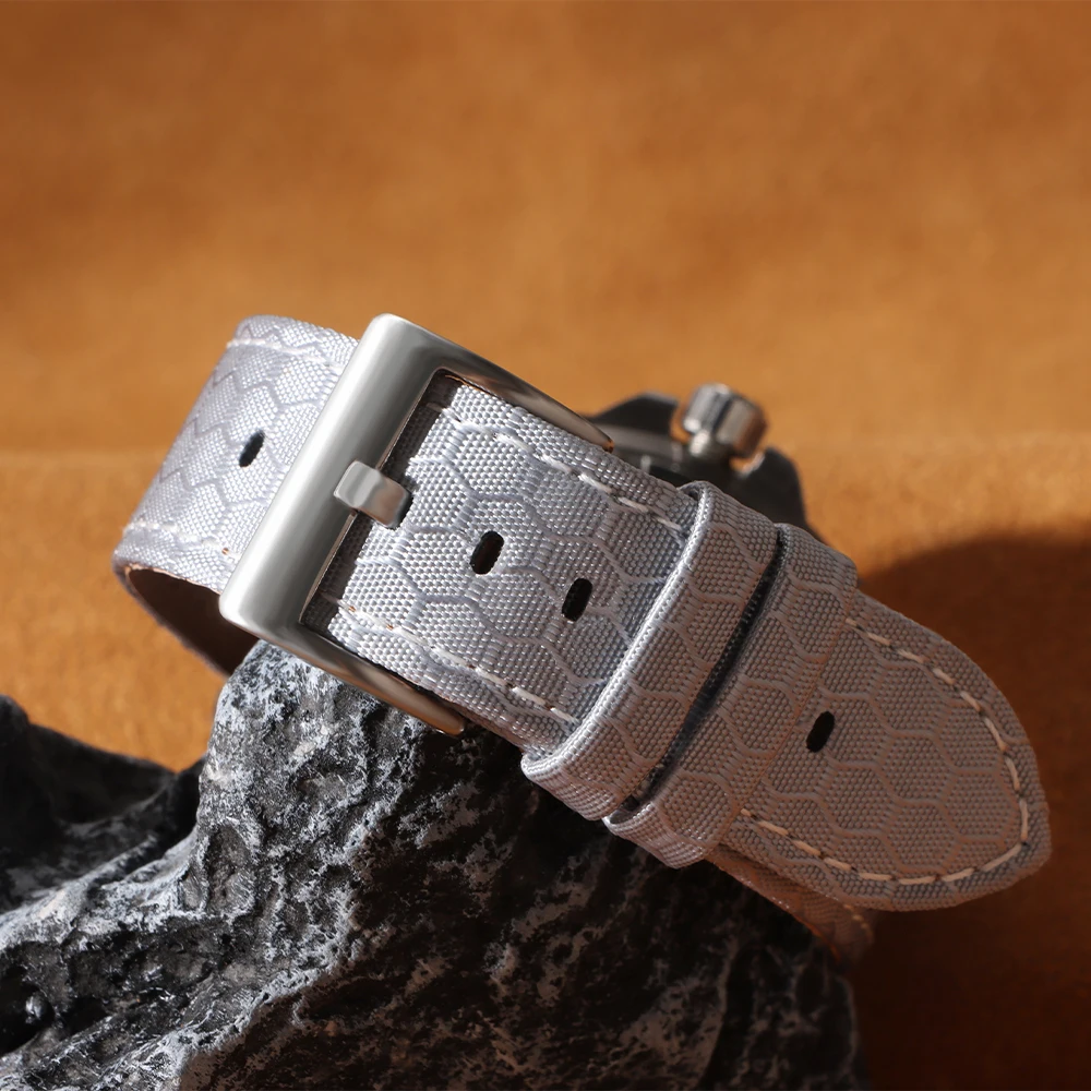 Perlon Strap Woven - Pasek do zegarka 20mm 22mm Gładki