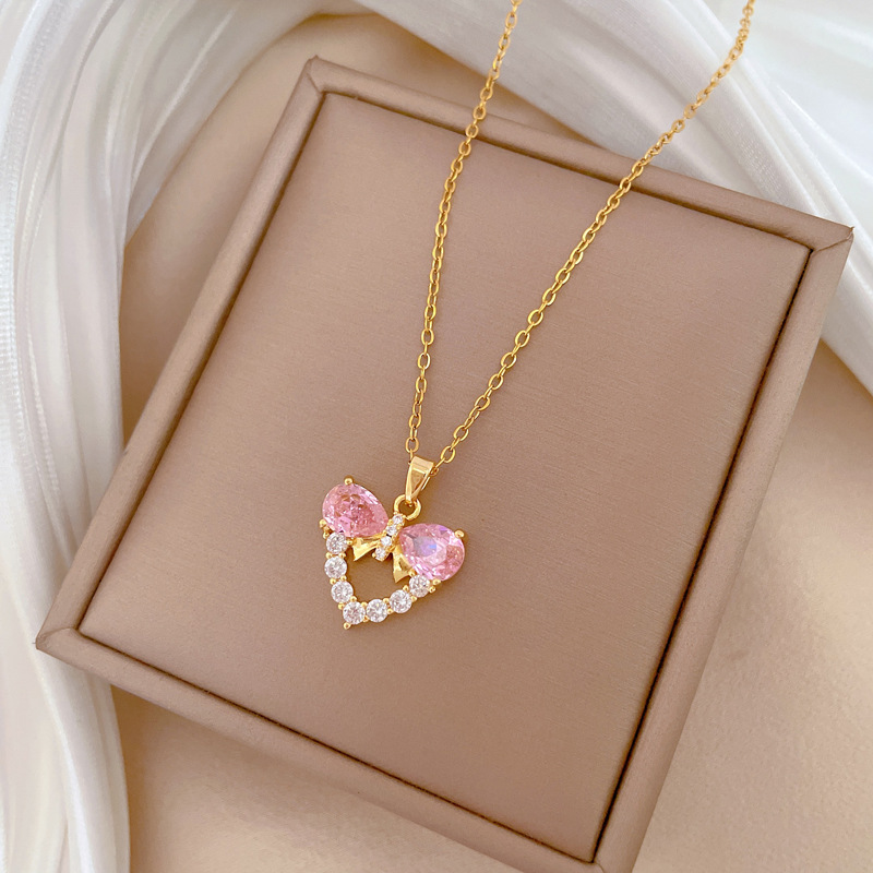 Butterfly Clasp Deployant - Modny luksusowy naszyjnik choker z zawieszką