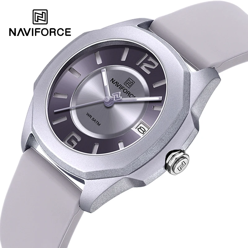 Silicone Band Women - NAVIFORCE 7107 zegarek dla kobiet moda