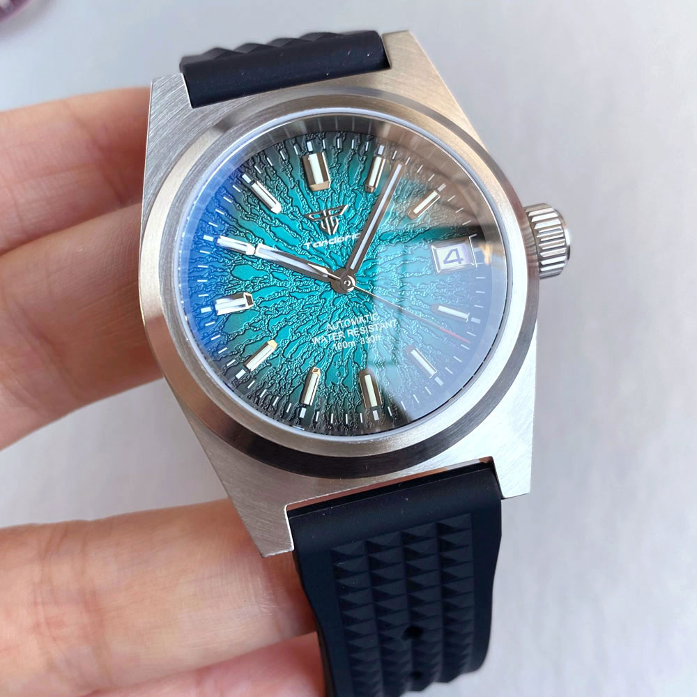 Nowy męski zegarek mechaniczny – Rubber Strap Diver recenzja i cena