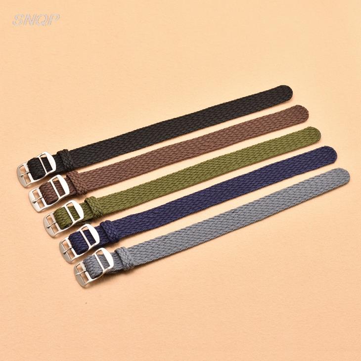 20mm 22mm Czarny granatowy jed – Perlon Strap Woven recenzja i cena