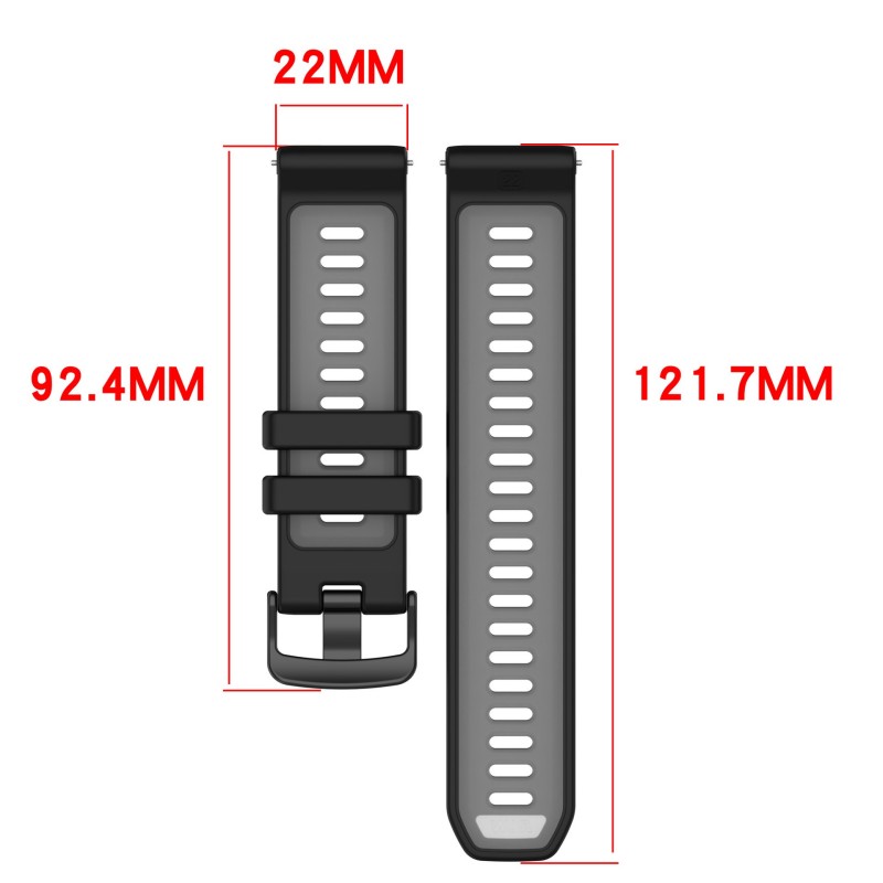 Pasek dwukolorowy 22 mm do Gar – Silicone Watch Band 22Mm recenzja i cena