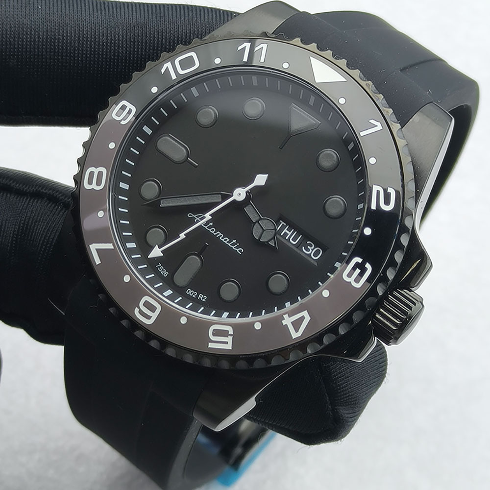 Zegarek męski 40MM NH36, czarn – Stainless Bracelet Diver recenzja i cena