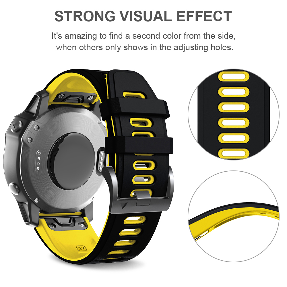 Wymienne paski do zegarków 22  – Silicone Watch Band 22Mm recenzja i cena