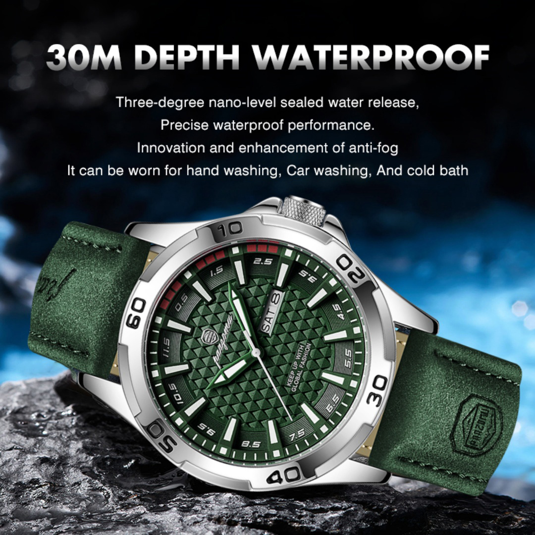PAAZOMU Luksusowa Marka Zegark – Leather Watch Band Men recenzja i cena