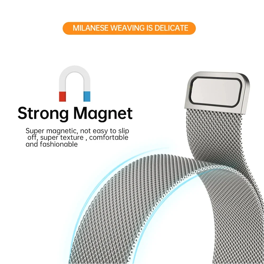 Pasek ze stali nierdzewnej do  – Milanese Loop Magnetic recenzja i cena