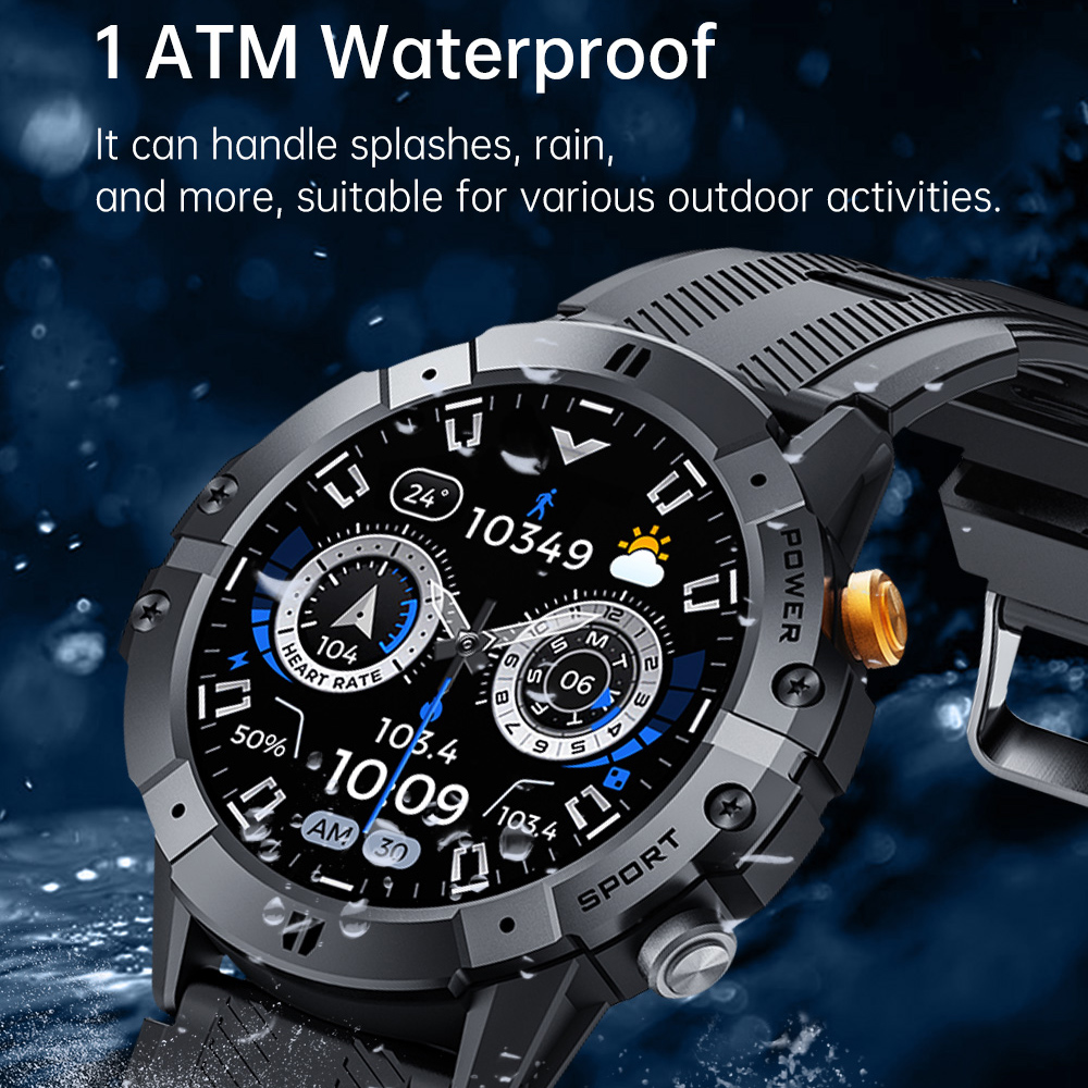 Zewnętrzny wojskowy smartwatch – Rubber Strap Diver recenzja i cena