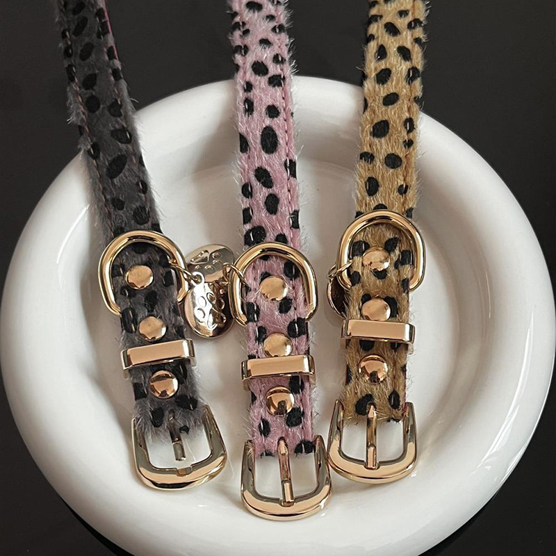 Obroża dla małego psa w panter – Leather Strap Quick Release recenzja i cena