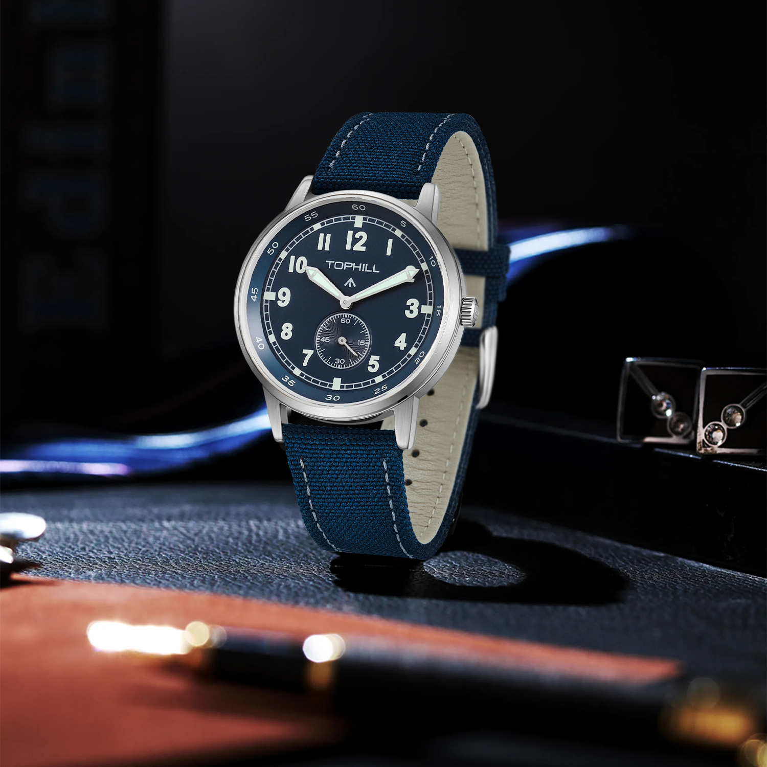 Nowy zegarek męski TOPHILL TW0 – Canvas Strap Watch recenzja i cena
