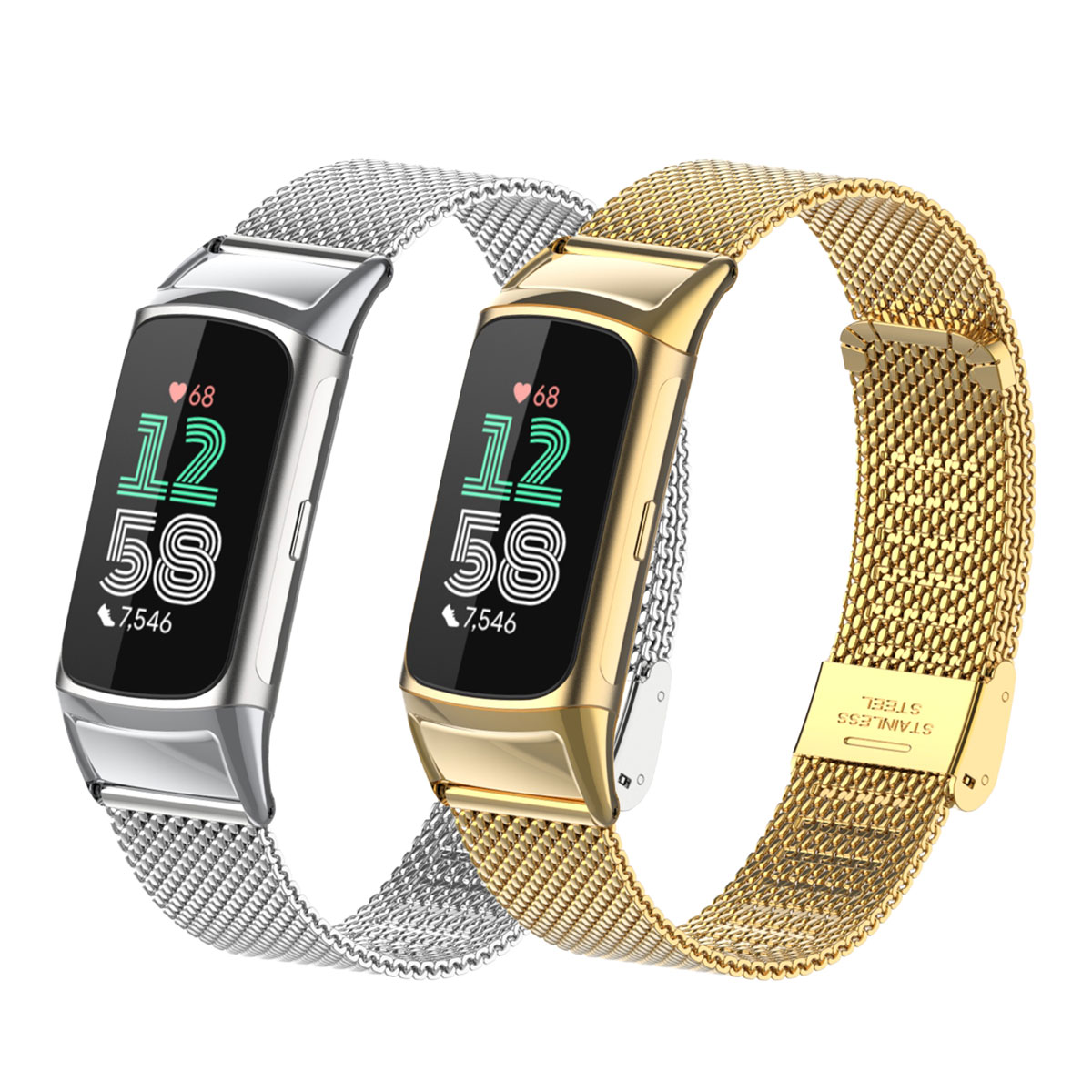Pasuje do Fitbit Charge 5/6, p – Mesh Strap Metal recenzja i cena