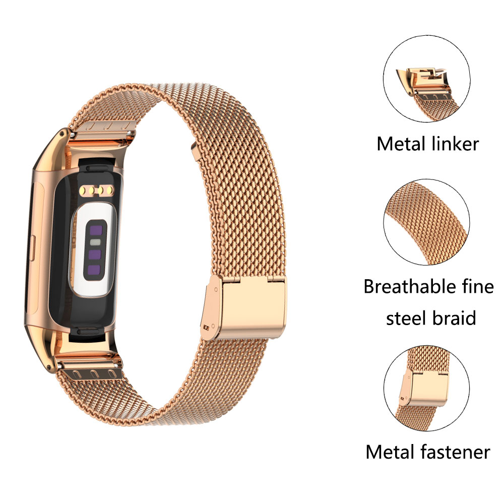 Pasuje do Fitbit Charge 5/6, p – Mesh Strap Metal recenzja i cena