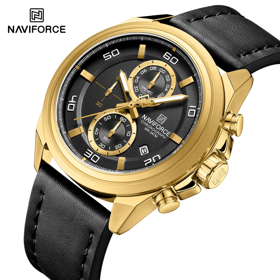 NAVIFORCE zegarki na rękę z pr – Leather Watch Band Men recenzja i cena