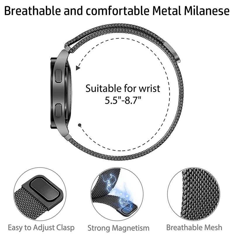 Pasek 20mm do Amazfit GTS 4/3/ – Milanese Loop Magnetic recenzja i cena