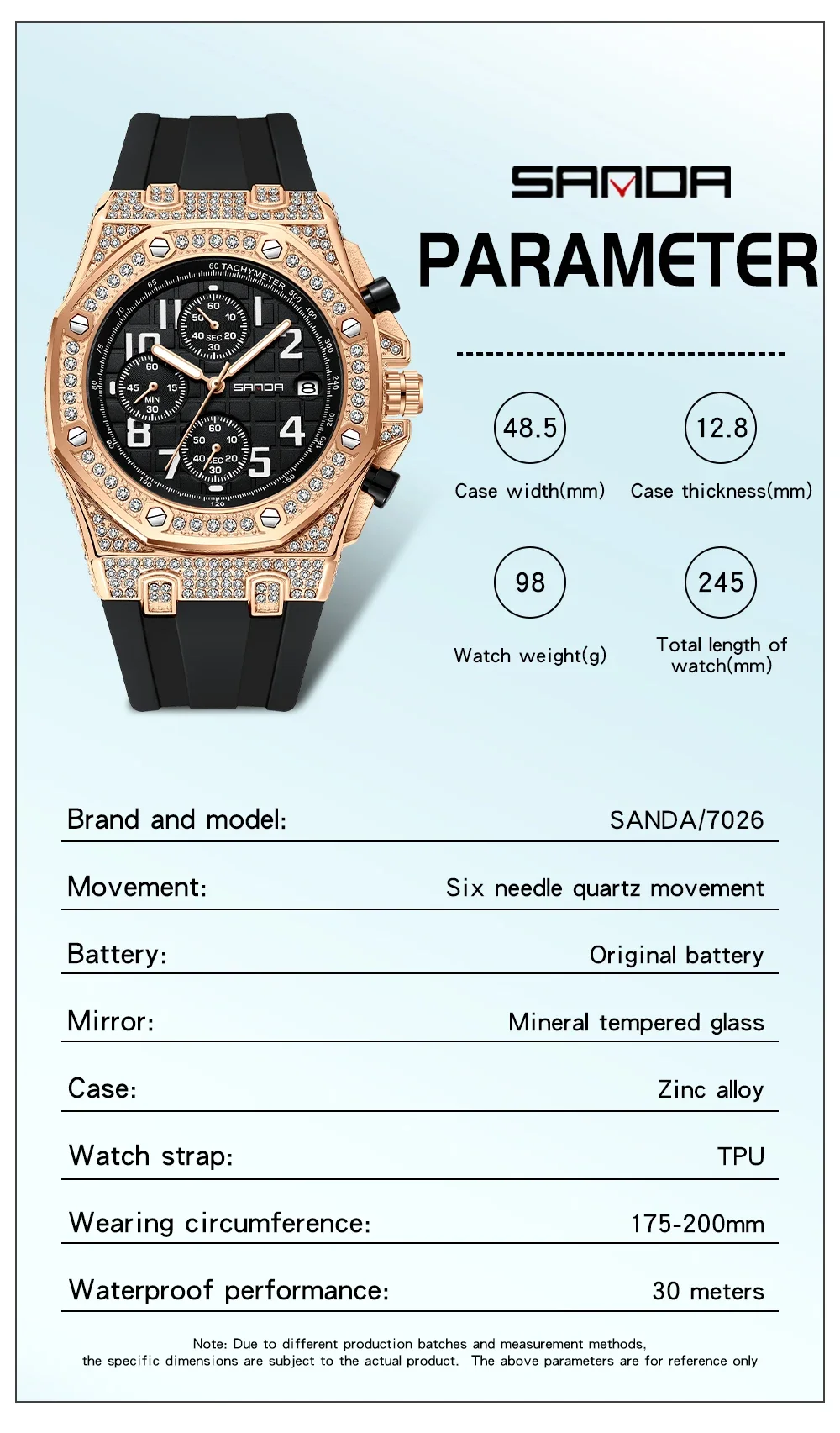 Zegarek męski SANDA 7026, kwar – Tropic Strap Vintage recenzja i cena