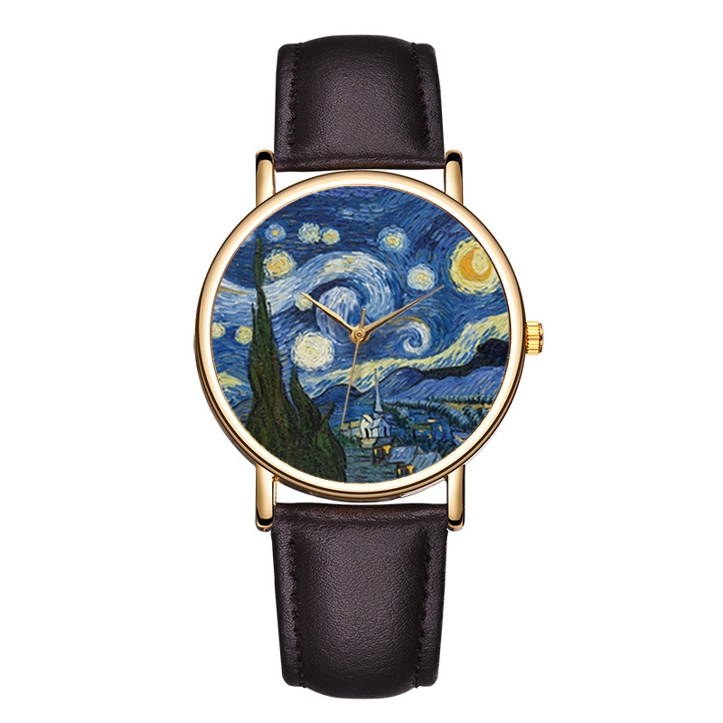 Zegarki z tarczą z obrazami Va – Leather Watch Band Men recenzja i cena