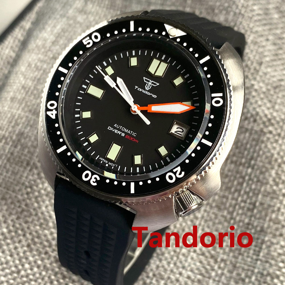 Zegarek męski Tandorio 44mm z  – Rubber Strap Diver recenzja i cena