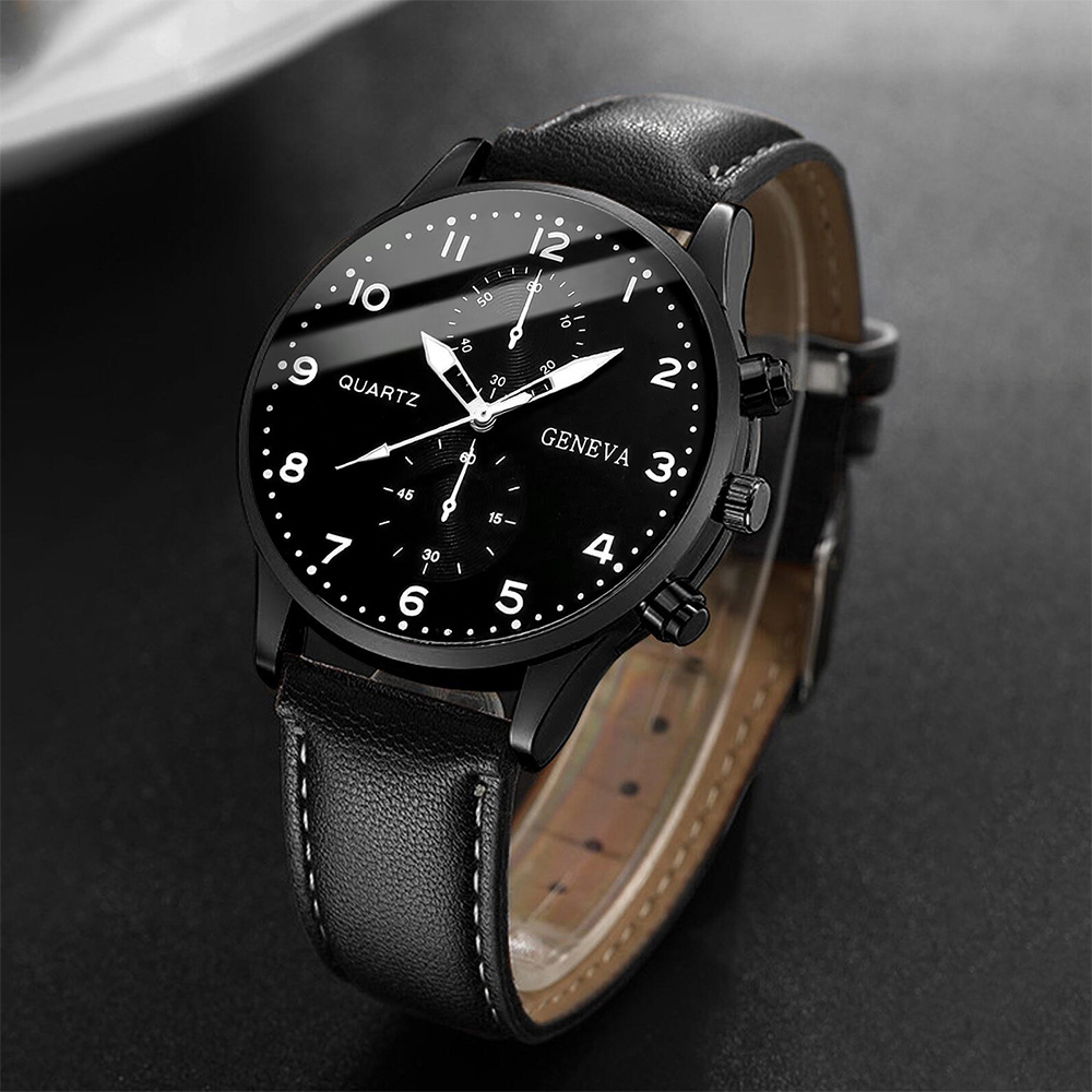 Męskie zegarki biznesowe Modny – Leather Watch Band Men recenzja i cena