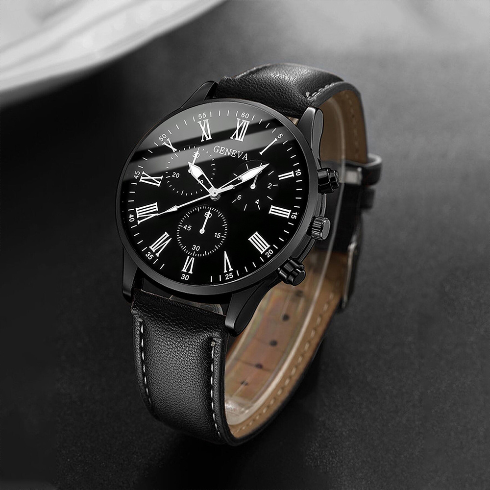 Męskie zegarki biznesowe Modny – Leather Watch Band Men recenzja i cena